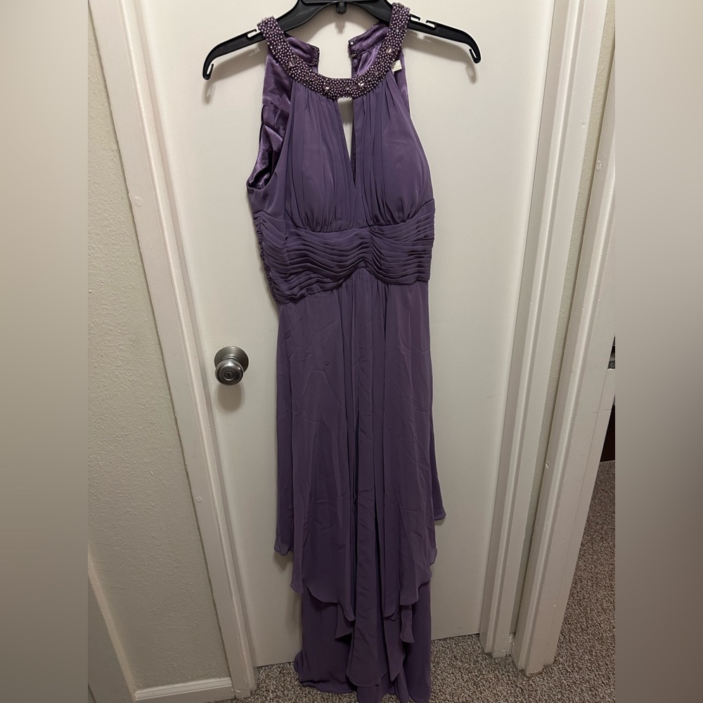 Eliza J long lilac formal dress
